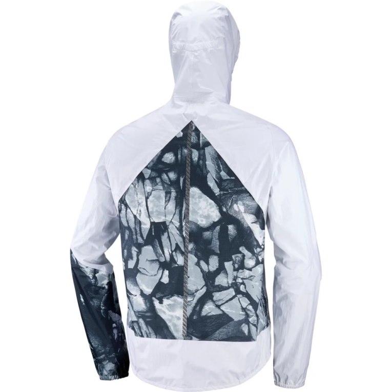 Chaquetas Shell Salomon Bonatti Impermeables Hombre Blancos | MX ZDWC791